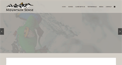 Desktop Screenshot of mountainsenseguides.com