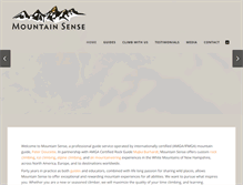 Tablet Screenshot of mountainsenseguides.com